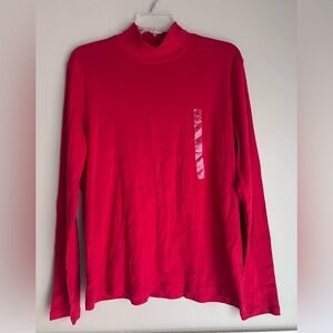 Jones New York Sport Red Turtleneck Top